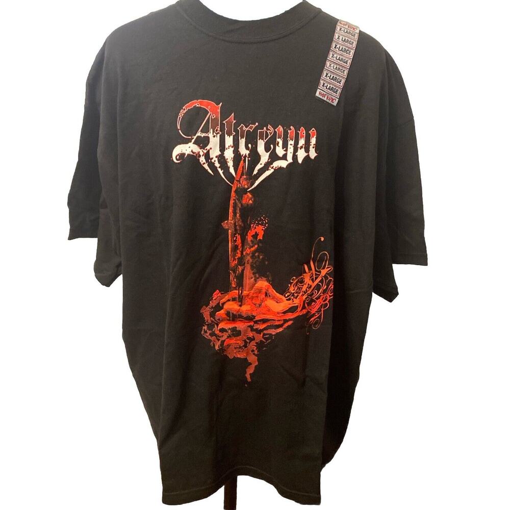 Vintage Y2K Atreyu Hands Knife Graphic Short Sleeve Concert Graphic XL NWT